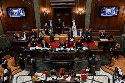 El trabajo en el recinto de la Legislatura