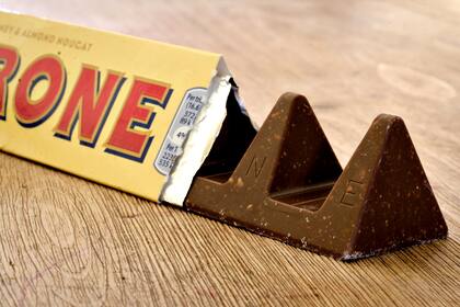 El tradicional diseño del chocolate Toblerone