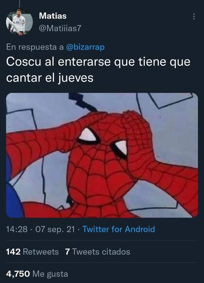 El tradicional meme de Spiderman adaptado a la ocasión