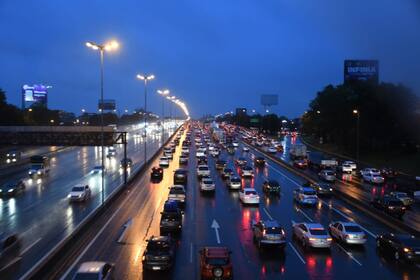 El tráfico empezó después del mediodía en la autopista Panamericana