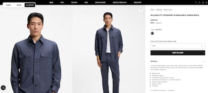 El traje azul marino de Pochettino es de Hugo Boss(Foto: Hugo Boss)