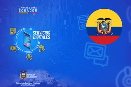 El trámite para la visa de Ecuador debe realizarse en línea por medio de eVisas (Cancillería de Ecuador)