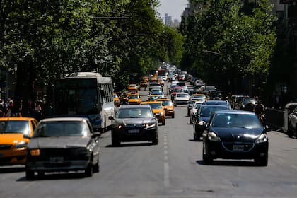 El transito en la ciudad de Córdoba, esta mañana