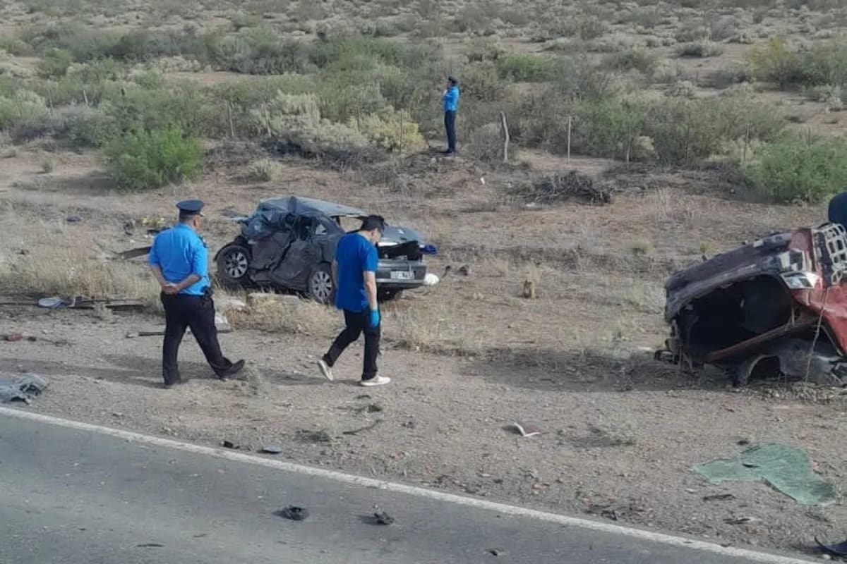 El tránsito quedó interrumpido por el accidente en la ruta 22