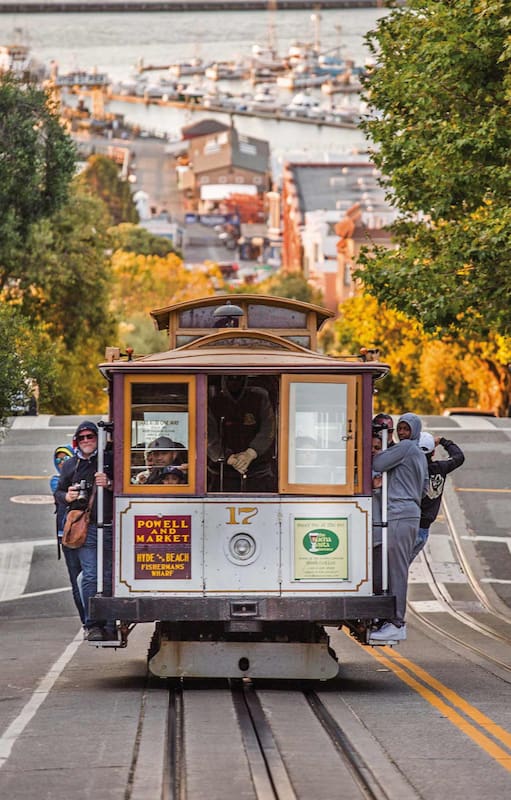 El tranvía, emblema de la ciudad de San Francisco.