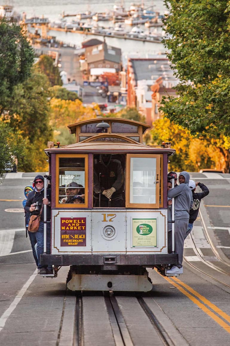El tranvía, emblema de la ciudad de San Francisco.