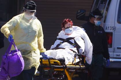 El traslado de una mujer en Manhattan