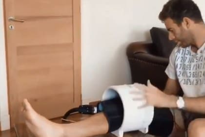 El tratamiento en la rodilla derecha de Delpo, con cuidados intensivos