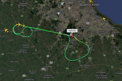 El trayecto del vuelo que debió regresar a Ezeiza