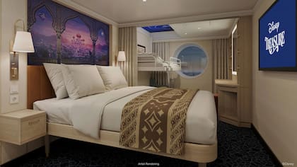 El Treasure es el sexto crucero de la línea de Disney y zarpará desde Puerto Cañaveral en diciembre del 2024