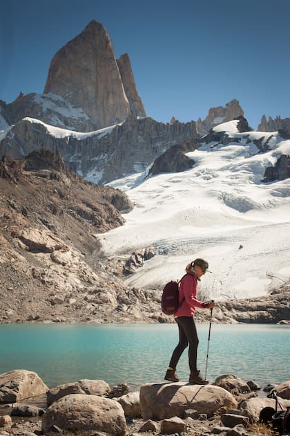 El trekking a la Laguna de los Tres es uno de los más exigentes de El Chaltén. Pero tiene gran recompensa.
