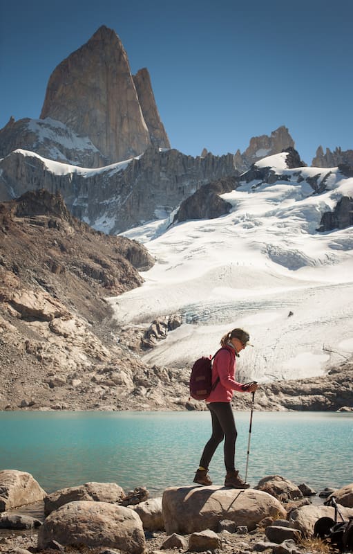 El trekking a la Laguna de los Tres es uno de los más exigentes de El Chaltén. Pero tiene gran recompensa.