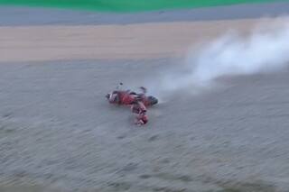 El impactante accidente de un piloto español de MotoGP en Portugal: fue trasladado en helicóptero a un hospital