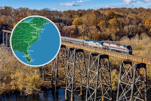 El tren atraviesa gran parte de la costa este de Estados Unidos
