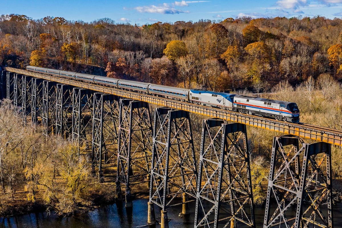 El tren atraviesa gran parte de la costa este de Estados Unidos