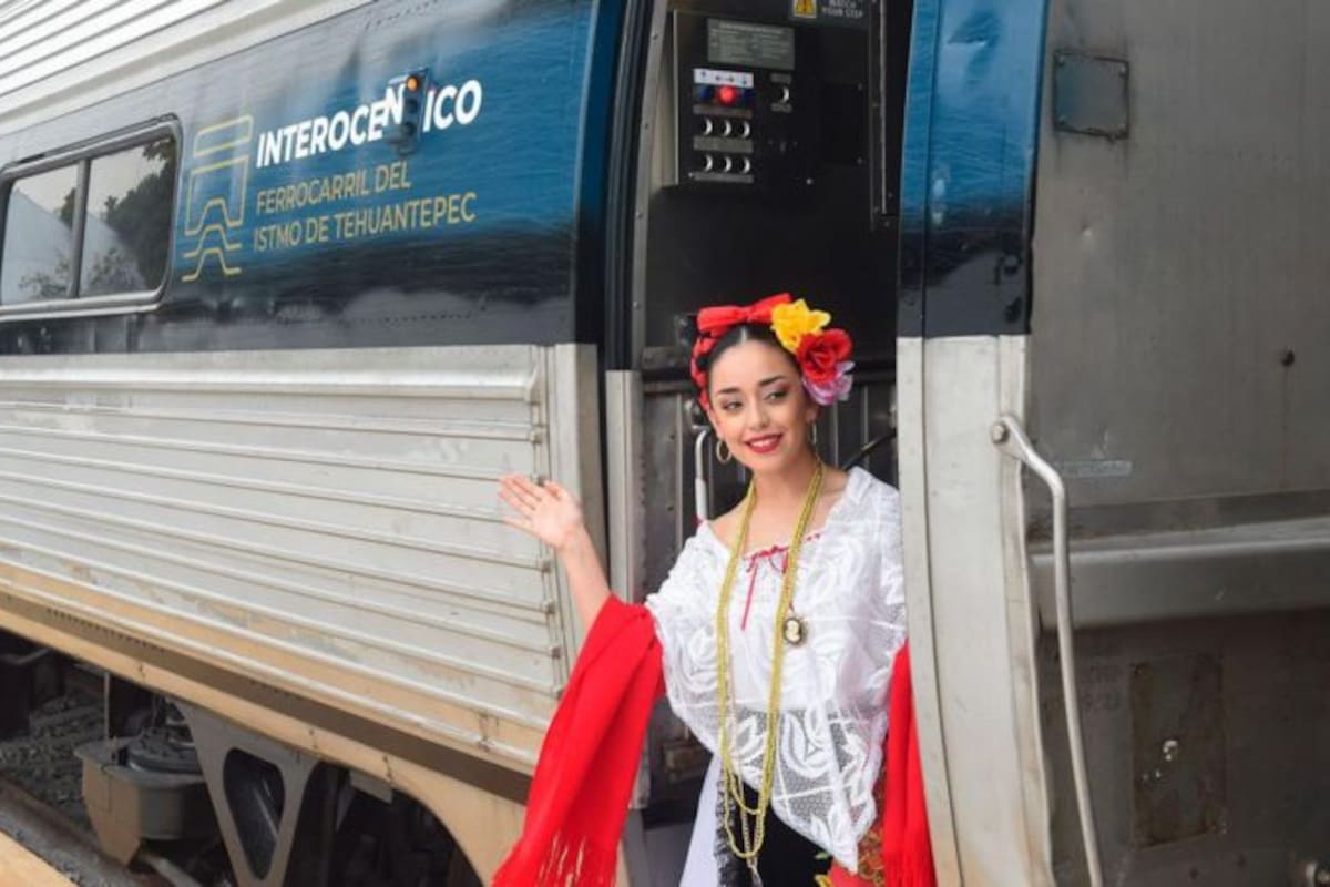 El tren del Corredor del Istmo de Tehuantepec conecta ambos océanos por la parte más angosta del territorio de México
