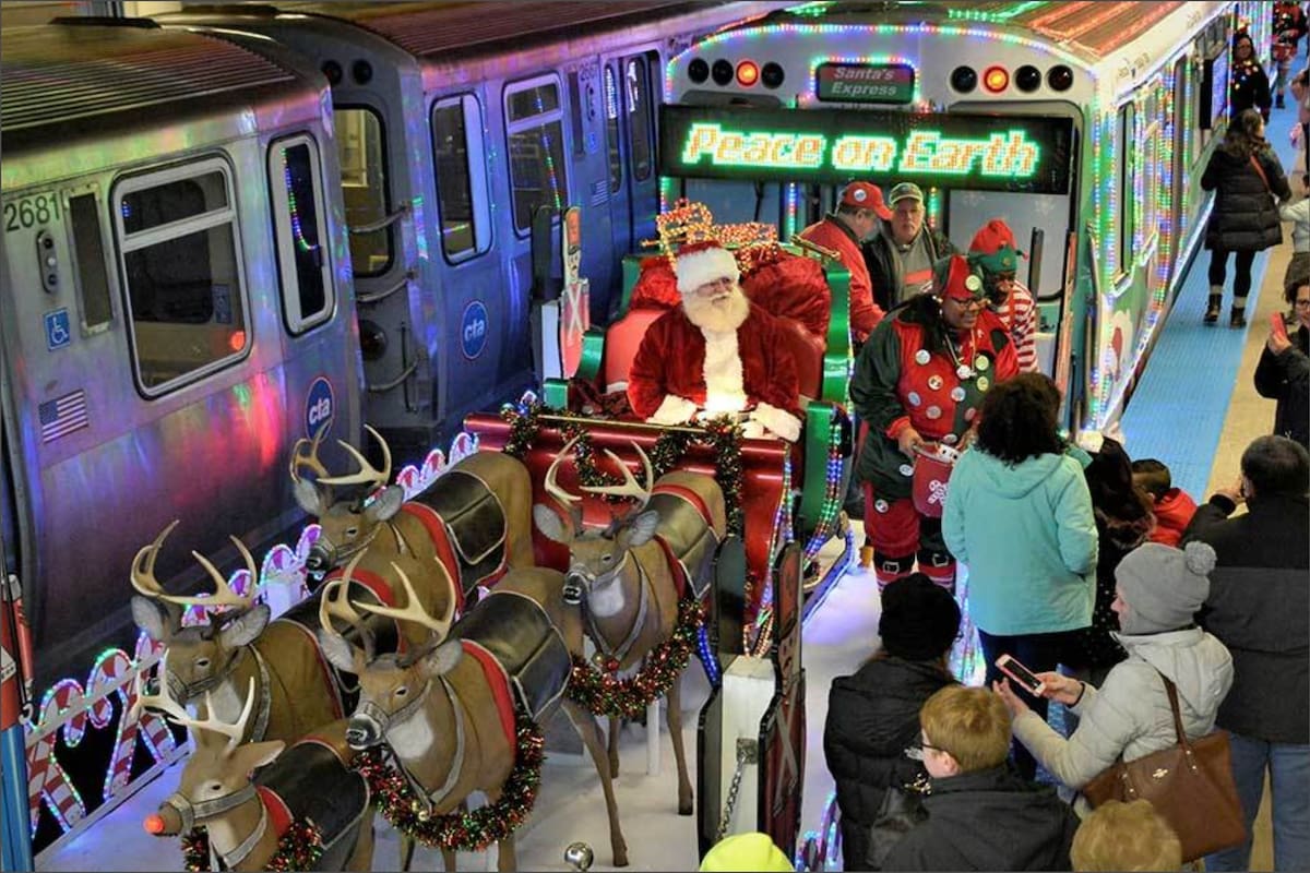 El tren navideño volverá a recorrer Chicago a partir del próximo viernes 28 de noviembre