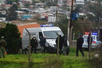 Imagen de un operativo forense en Uruguay