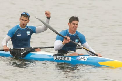 El triunfo en el K2 1000 de Vernice y Lascano ; el tercer oro para el canotaje argentino en los Juegos