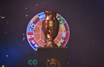 El trofeo de la Copa América, el torneo de selecciones nacionales más antiguo del mundo.