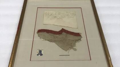 El trozo de tela pertenecía a una de las campañas de George Washington