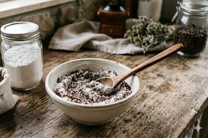 El truco casero con café y bicarbonato para limpiar la cocina de forma eficiente (Foto ilustrativa generada con IA)