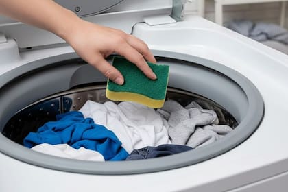 El truco de la esponja en el lavarropas puede ser muy útil