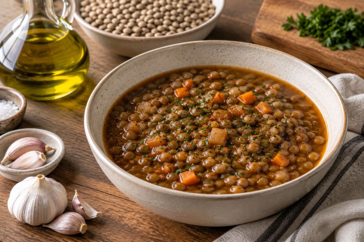 El truco de los chefs vascos para que las lentejas queden perfectas y tengan mucho más sabor (Foto: imagen ilustrativa con IA)