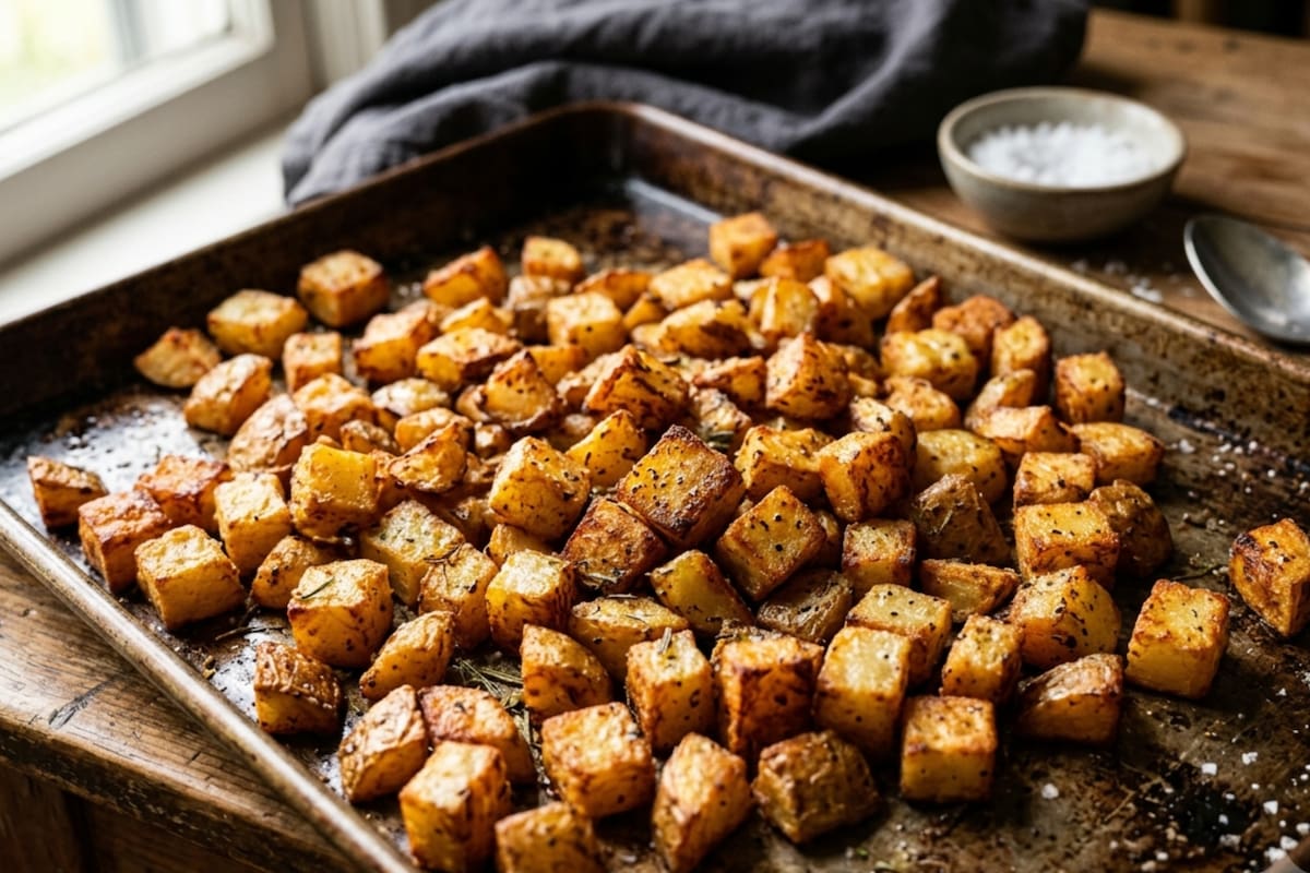 El truco definitivo para que las papas al horno queden crocantes