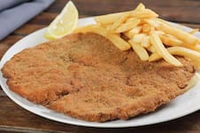 Milanesas de carne en freidora de aire