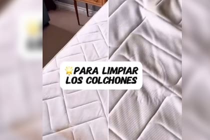 El truco para limpiar el colchón no tardó en volverse viral (Captura video)