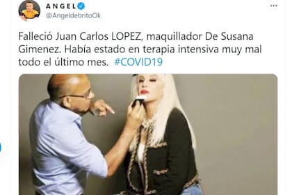 El tuit con la noticia que dio Angel de Brito se inundó de comentarios de condolencia y de despedida a Juan Carlos López