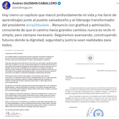 El tuit de Andrés Guzmán Caballero