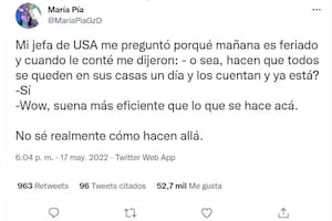 El tuit de la usuaria María Pía que simplemente narró un diálogo con su jefa en torno al censo generó una catarata de comentarios contrapuestos en un debate en el que se abrieron varias grietas