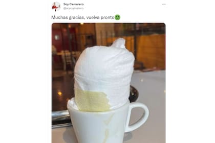 El tuit del mozo sobre la taza que se volvió viral