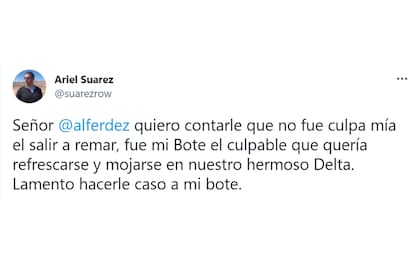 El tuit irónico de Suárez tras la explicación de Fernández sobre el festejo en Olivos