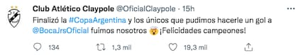 El tuit viral de Claypole