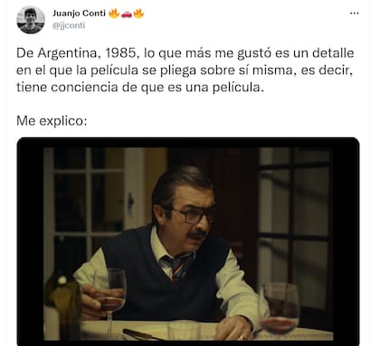 El tuitero hizo una observación sobre la película.