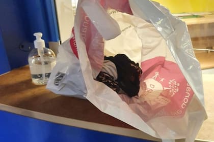 El turista encontró una bombacha sucia debajo de la cama. Puso la ropa interior en una bolsa y se la llevó al gerente para demostrarle las pésimas condiciones de limpieza del lugar