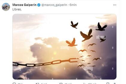 El tweet de Marcos Galperin