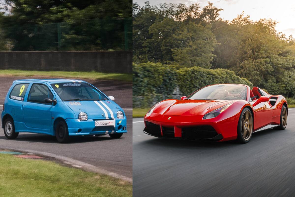 El Twingo y la Ferrari son dos vehículos con características completamente diferentes