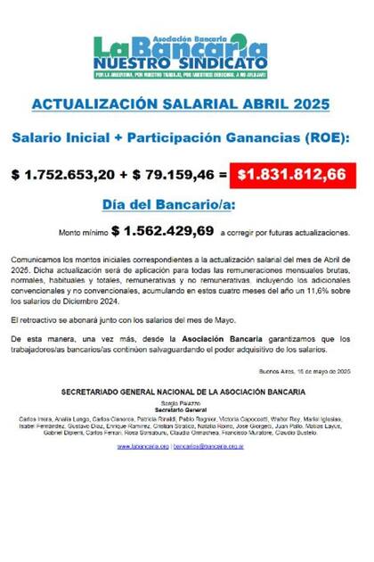 El último acuerdo salarial para los bancarios