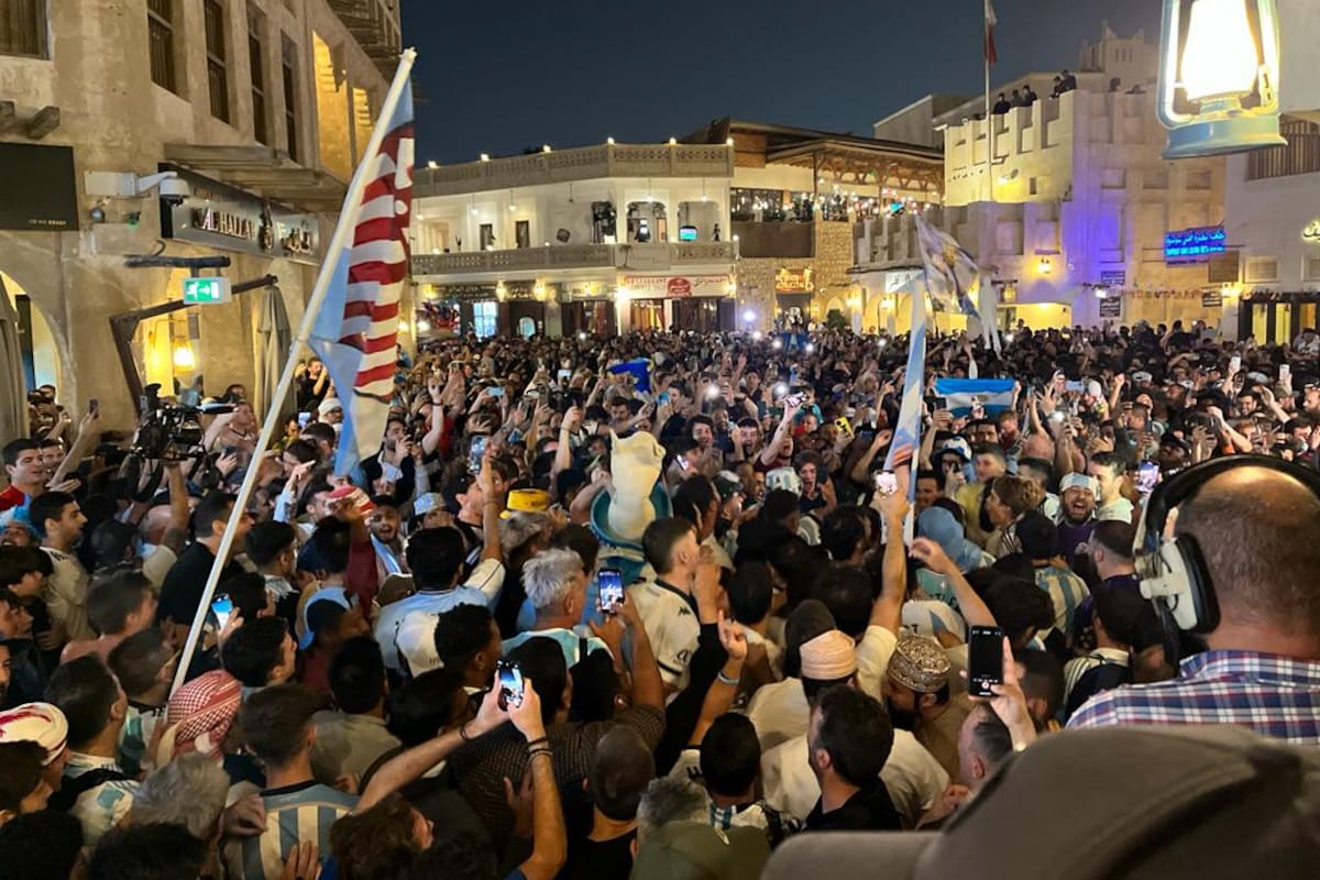 El último banderazo en Doha, a horas de la final del Mundial