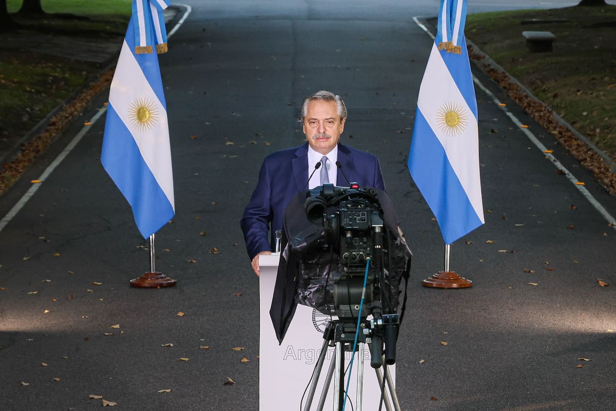 El último discurso de Alberto Fernández cuando anunció las nuevas restricciones
