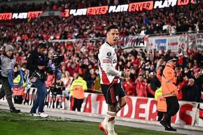 El último grito de gol de Driussi, el 21 de agosto de 2025, ante Libertad, por la Copa Libertadores