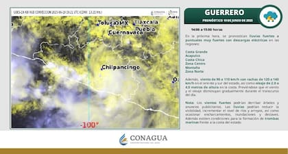 El último informe de la Conagua sobre las consecuencias del huracán Erick en el estado de Guerrero