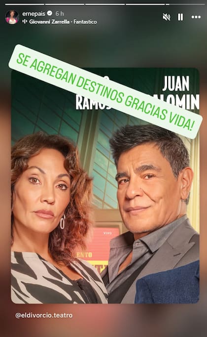 El último posteo de Ernestina Pais en las redes sociales