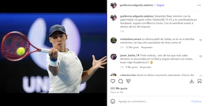El último posteo de Guillermo Salatino en Instagram