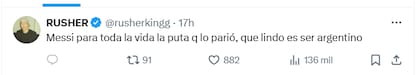 El último posteo de Rusherking en X tras las declaraciones de Ángela Torres sobre su relación amorosa