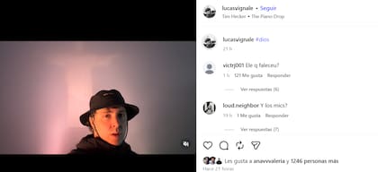 El último posteo del director en su cuenta de Instagram